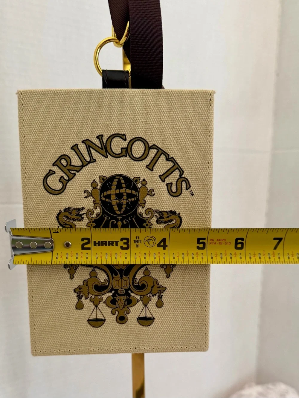 Two Harry Potter Gringotts Cream Canvas Lanyard Universal Studio IDHolder